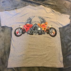 VINTAGE SESAME STREET EZ Riders Elmo Zoe Tee